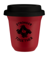 Kubek czerwony Stronger Together 240 ml kubek termiczny na kawe | 90,00 zł