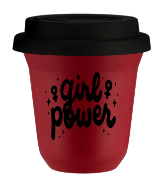 Kubek czerwony Girl power 150 ml