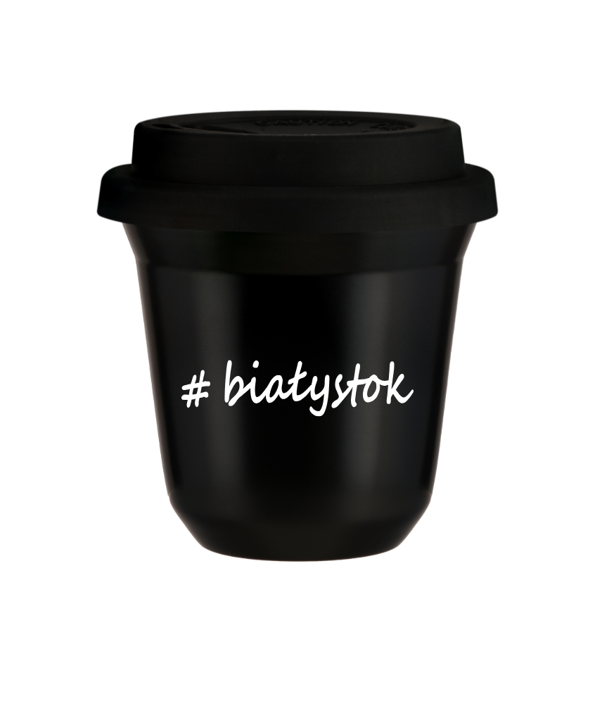 Kubek 240 ml CZARNY Białystok z pokrywką czarna kubek termiczny na kawe | 75,00 zł Kubek 240 ml CZARNY Białystok z pokrywką czarna kubek termiczny na kawe | 75,00 zł