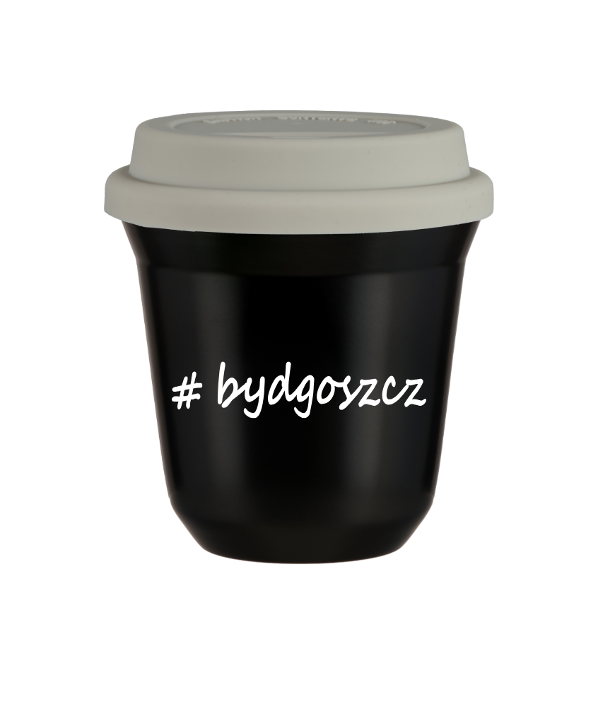 Kubek 80 ml CZARNY Bydgoszcz z pokrywką biala kubek termiczny na kawe | 70,00 zł Kubek 80 ml CZARNY Bydgoszcz z pokrywką biala kubek termiczny na kawe | 70,00 zł