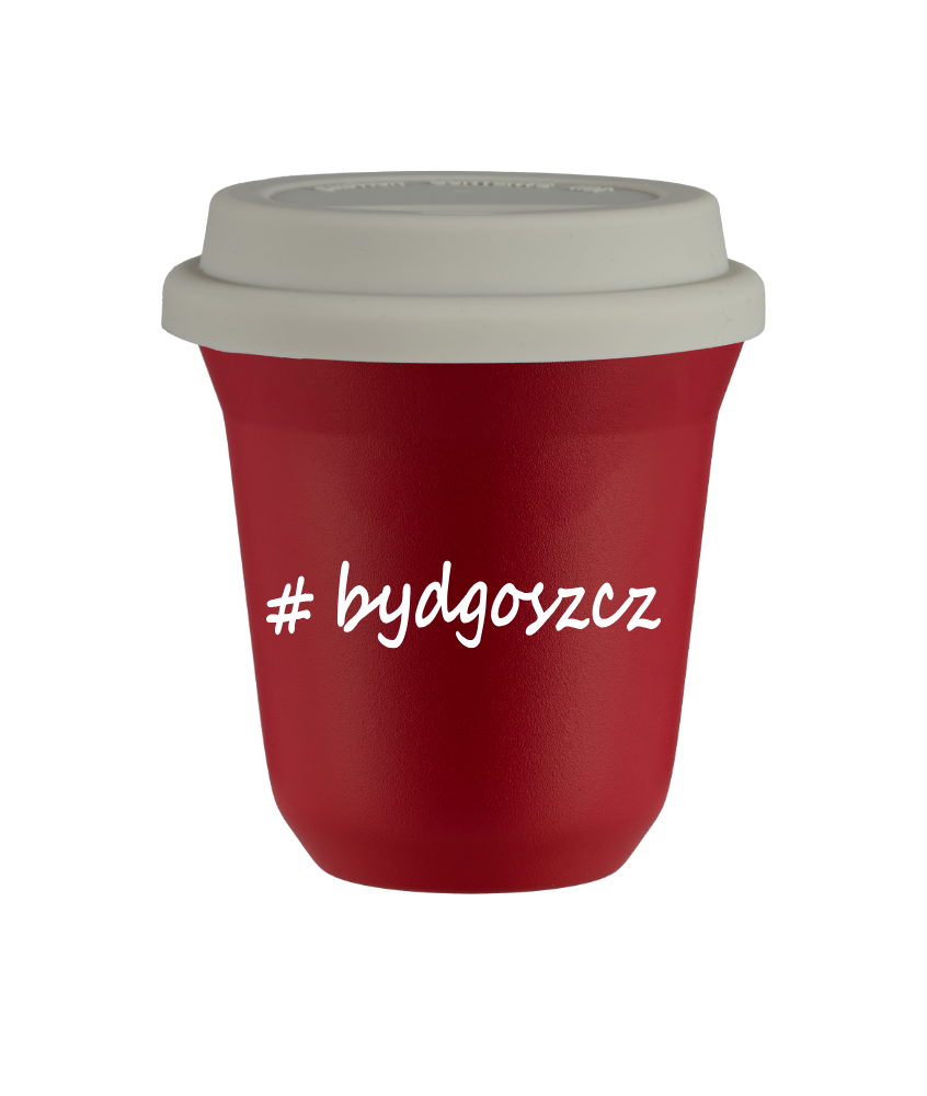 Kubek 240 ml CZERWONY Bydgoszcz z pokrywką biala kubek termiczny na kawe | 75,00 zł Kubek 240 ml CZERWONY Bydgoszcz z pokrywką biala kubek termiczny na kawe | 75,00 zł
