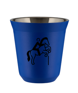 Kubek navy blue 80 ml, JEŹDZIECTWO 1 (czarny)