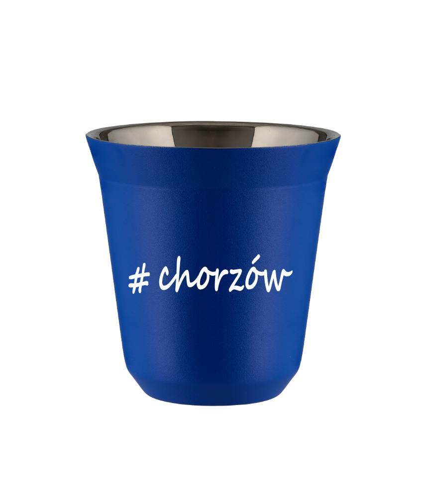 Kubek 240 ml NIEBIESKI Chorzów kubek termiczny na kawe | 70,00 zł Kubek 240 ml NIEBIESKI Chorzów kubek termiczny na kawe | 70,00 zł