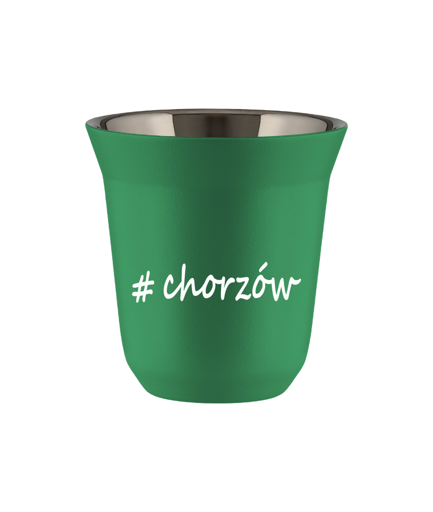 Kubek 80 ml ZIELONY Chorzów kubek termiczny na kawe | 65,00 zł Kubek 80 ml ZIELONY Chorzów kubek termiczny na kawe | 65,00 zł