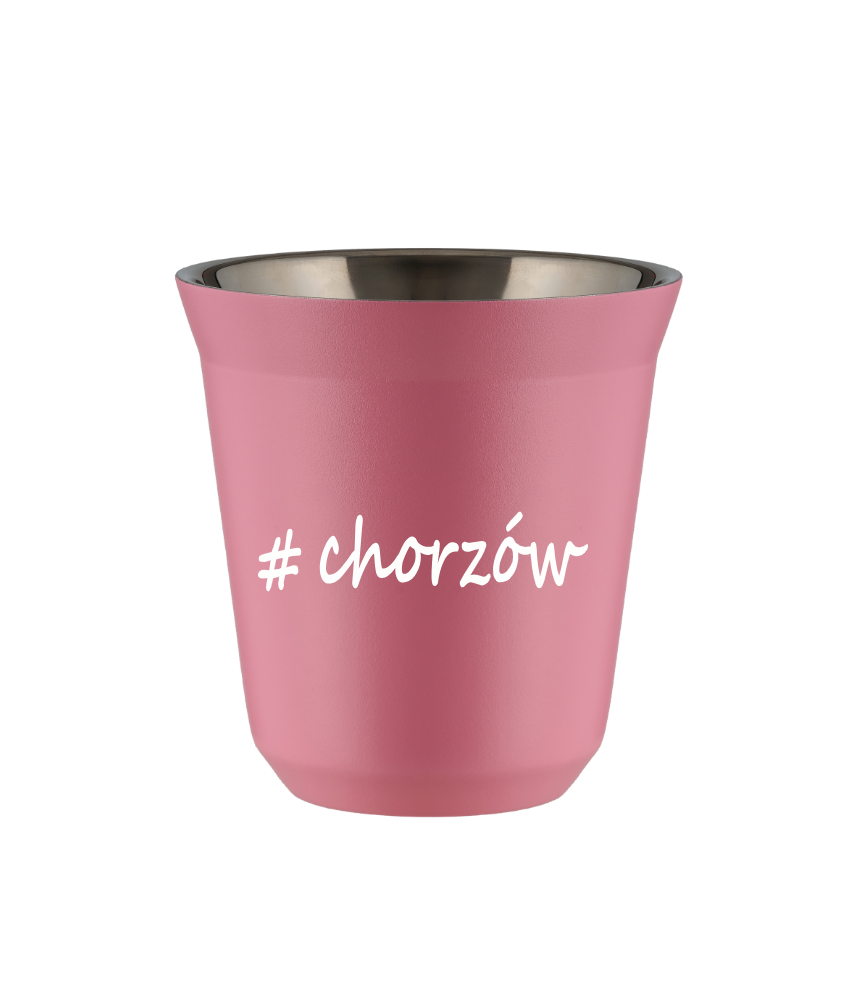 Kubek 240 ml RÓŻOWY Chorzów kubek termiczny na kawe | 70,00 zł