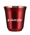 Kubek 80 ml CZERWONY METALIC Chorzów kubek termiczny na kawe | 65,00 zł