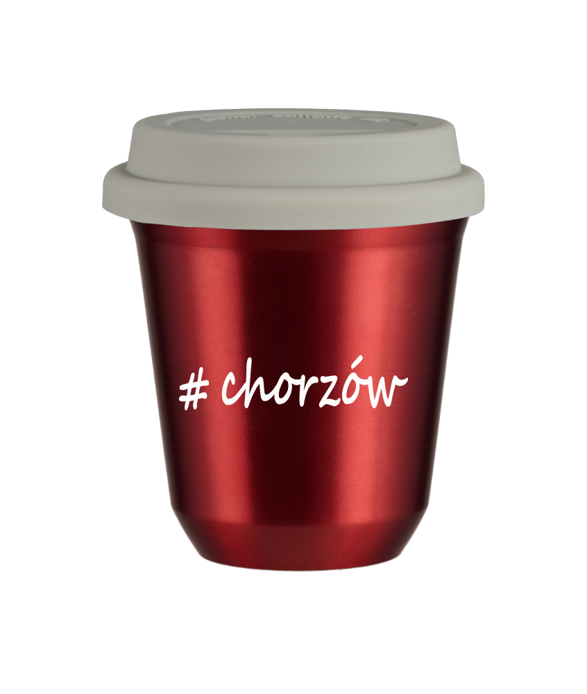 Kubek 150 ml CZERWONY METALIC Chorzów z pokrywką biala kubek termiczny na kawe | 70,00 zł Kubek 150 ml CZERWONY METALIC Chorzów z pokrywką biala kubek termiczny na kawe | 70,00 zł