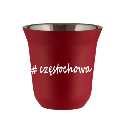 Cup 80 ml RED "Częstochowa"
