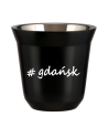 Kubek 150 ml CZARNY Gdańsk kubek termiczny na kawe | 65,00 zł