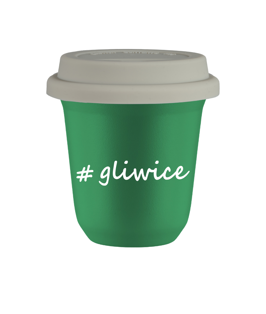 Kubek 240 ml ZIELONY Gliwice z pokrywką biala kubek termiczny na kawe | 75,00 zł Kubek 240 ml ZIELONY Gliwice z pokrywką biala kubek termiczny na kawe | 75,00 zł