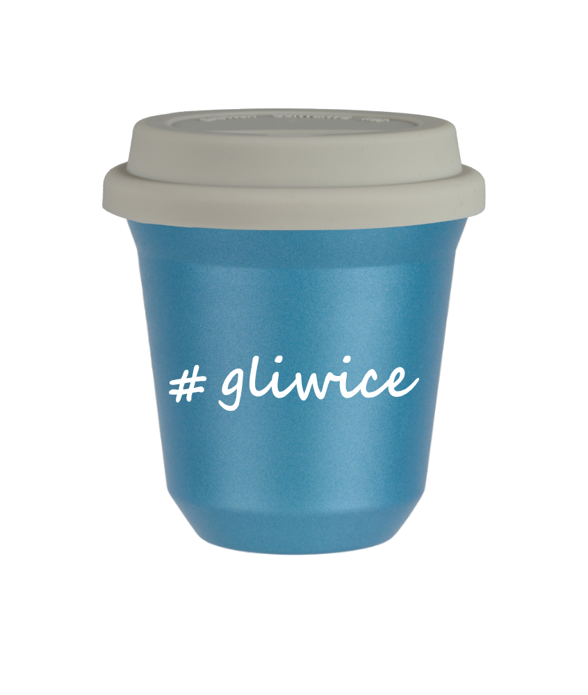 Kubek 240 ml BŁĘKITNY METALIC Gliwice z pokrywką biala kubek termiczny na kawe | 75,00 zł Kubek 240 ml BŁĘKITNY METALIC Gliwice z pokrywką biala kubek termiczny na kawe | 75,00 zł