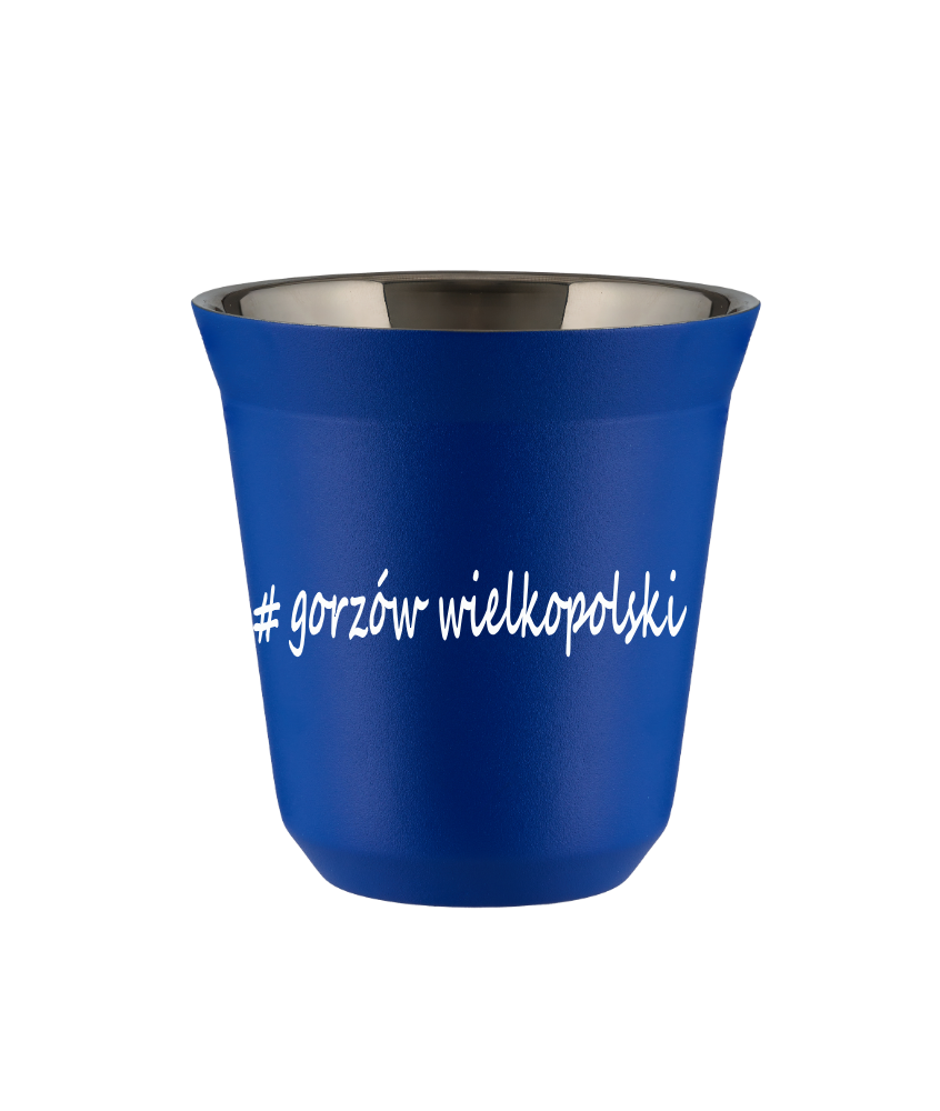 Kubek 80 ml NIEBIESKI Gorzów Wielkopolski kubek termiczny na kawe | 65,00 zł Kubek 80 ml NIEBIESKI Gorzów Wielkopolski kubek termiczny na kawe | 65,00 zł