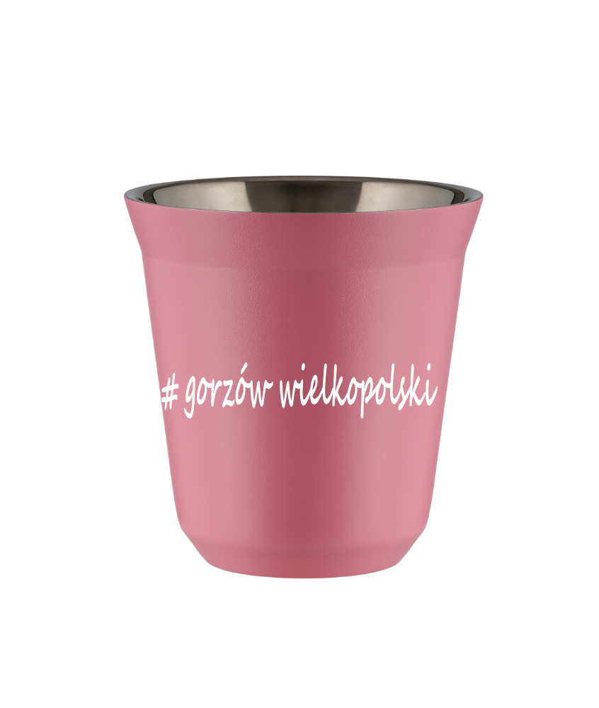 Kubek 150 ml RÓŻOWY Gorzów Wielkopolski kubek termiczny na kawe | 65,00 zł