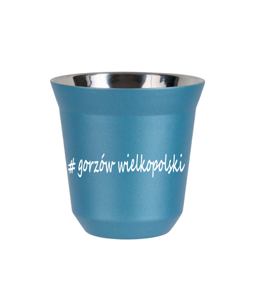 Kubek 240 ml BŁĘKITNY METALIC Gorzów Wielkopolski kubek termiczny na kawe | 70,00 zł Kubek 240 ml BŁĘKITNY METALIC Gorzów Wielkopolski kubek termiczny na kawe | 70,00 zł