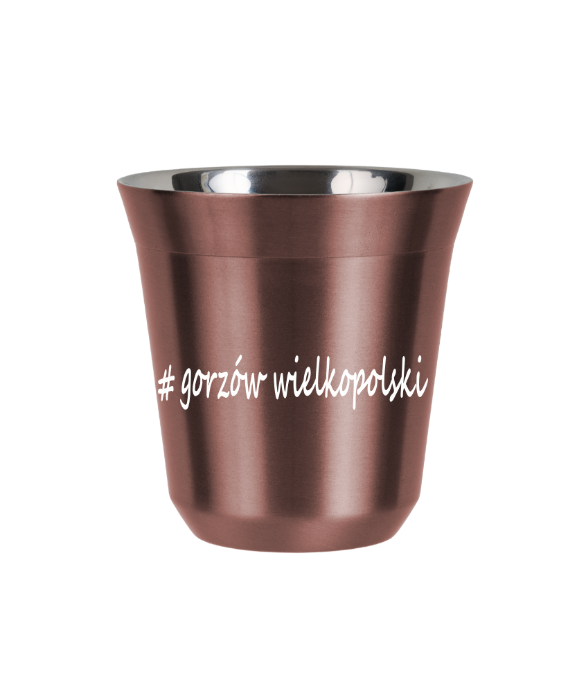 Kubek 80 ml RÓŻOWE ZŁOTO Gorzów Wielkopolski kubek termiczny na kawe | 65,00 zł Kubek 80 ml RÓŻOWE ZŁOTO Gorzów Wielkopolski kubek termiczny na kawe | 65,00 zł