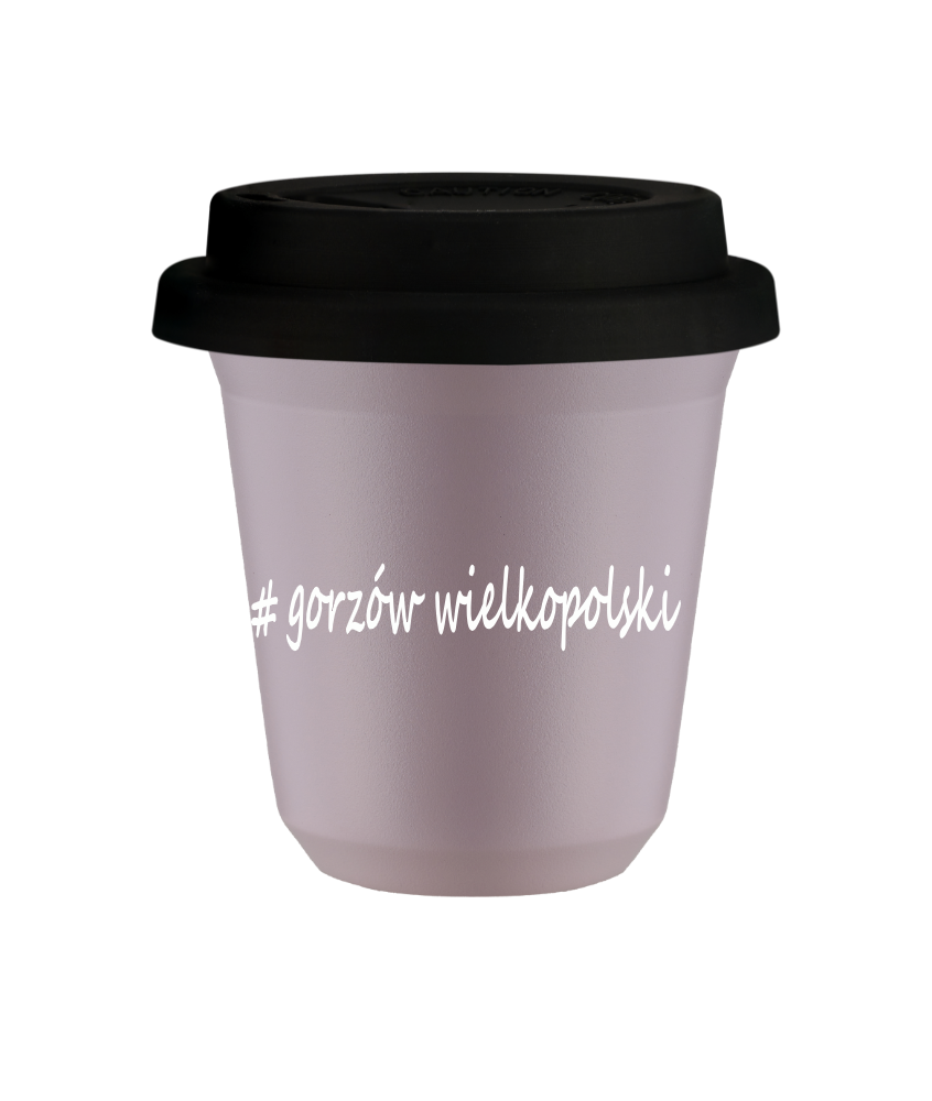 Kubek 240 ml LAWENDOWY Gorzów Wielkopolski z pokrywką czarna kubek termiczny na kawe | 75,00 zł Kubek 240 ml LAWENDOWY Gorzów Wielkopolski z pokrywką czarna kubek termiczny na kawe | 75,00 zł