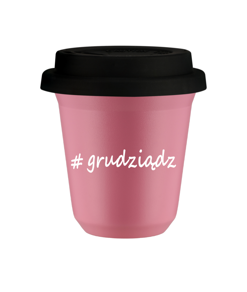 Kubek 150 ml RÓŻOWY Grudziądz z pokrywką czarna kubek termiczny na kawe | 70,00 zł Kubek 150 ml RÓŻOWY Grudziądz z pokrywką czarna kubek termiczny na kawe | 70,00 zł