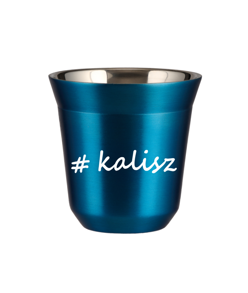Kubek 80 ml NIEBIESKI METALIC Kalisz kubek termiczny na kawe | 65,00 zł Kubek 80 ml NIEBIESKI METALIC Kalisz kubek termiczny na kawe | 65,00 zł