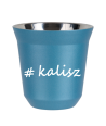 Kubek 240 ml BŁĘKITNY METALIC Kalisz kubek termiczny na kawe | 70,00 zł