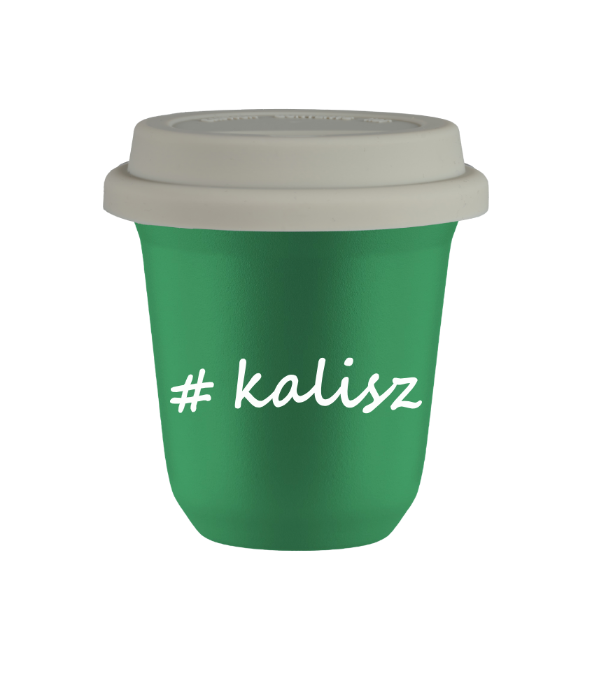 Kubek 150 ml ZIELONY Kalisz z pokrywką biala kubek termiczny na kawe | 70,00 zł Kubek 150 ml ZIELONY Kalisz z pokrywką biala kubek termiczny na kawe | 70,00 zł