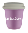 Kubek 240 ml LILIOWY Kalisz z pokrywką biala kubek termiczny na kawe | 75,00 zł