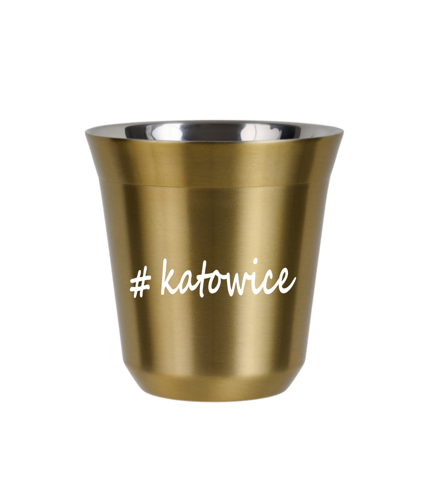 Kubek 240 ml ZŁOTY Katowice kubek termiczny na kawe | 70,00 zł Kubek 240 ml ZŁOTY Katowice kubek termiczny na kawe | 70,00 zł