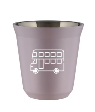 Kubek lawendowy 80 ml, AUTOBUS (bialy)