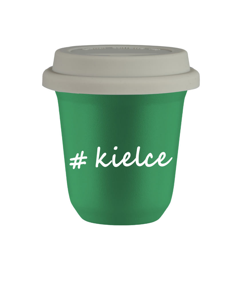 Kubek 150 ml ZIELONY Kielce z pokrywką biala kubek termiczny na kawe | 70,00 zł Kubek 150 ml ZIELONY Kielce z pokrywką biala kubek termiczny na kawe | 70,00 zł