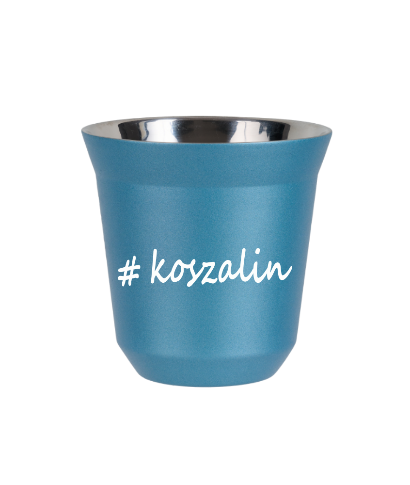 Kubek 150 ml BŁĘKITNY METALIC Koszalin kubek termiczny na kawe | 65,00 zł Kubek 150 ml BŁĘKITNY METALIC Koszalin kubek termiczny na kawe | 65,00 zł