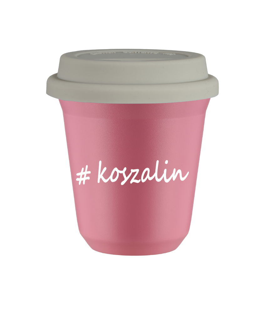 Kubek 240 ml RÓŻOWY Koszalin z pokrywką biala kubek termiczny na kawe | 75,00 zł Kubek 240 ml RÓŻOWY Koszalin z pokrywką biala kubek termiczny na kawe | 75,00 zł