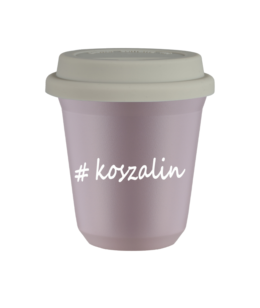 Kubek 80 ml LAWENDOWY Koszalin z pokrywką biala kubek termiczny na kawe | 70,00 zł Kubek 80 ml LAWENDOWY Koszalin z pokrywką biala kubek termiczny na kawe | 70,00 zł
