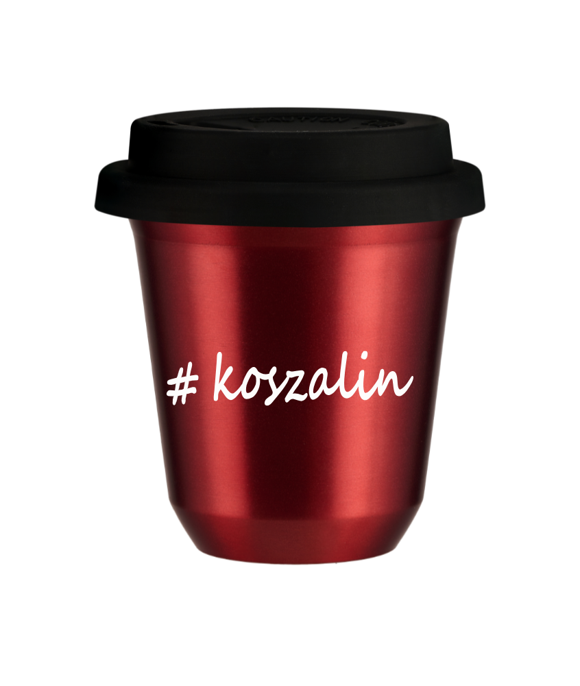 Kubek 150 ml CZERWONY METALIC Koszalin z pokrywką czarna kubek termiczny na kawe | 70,00 zł Kubek 150 ml CZERWONY METALIC Koszalin z pokrywką czarna kubek termiczny na kawe | 70,00 zł