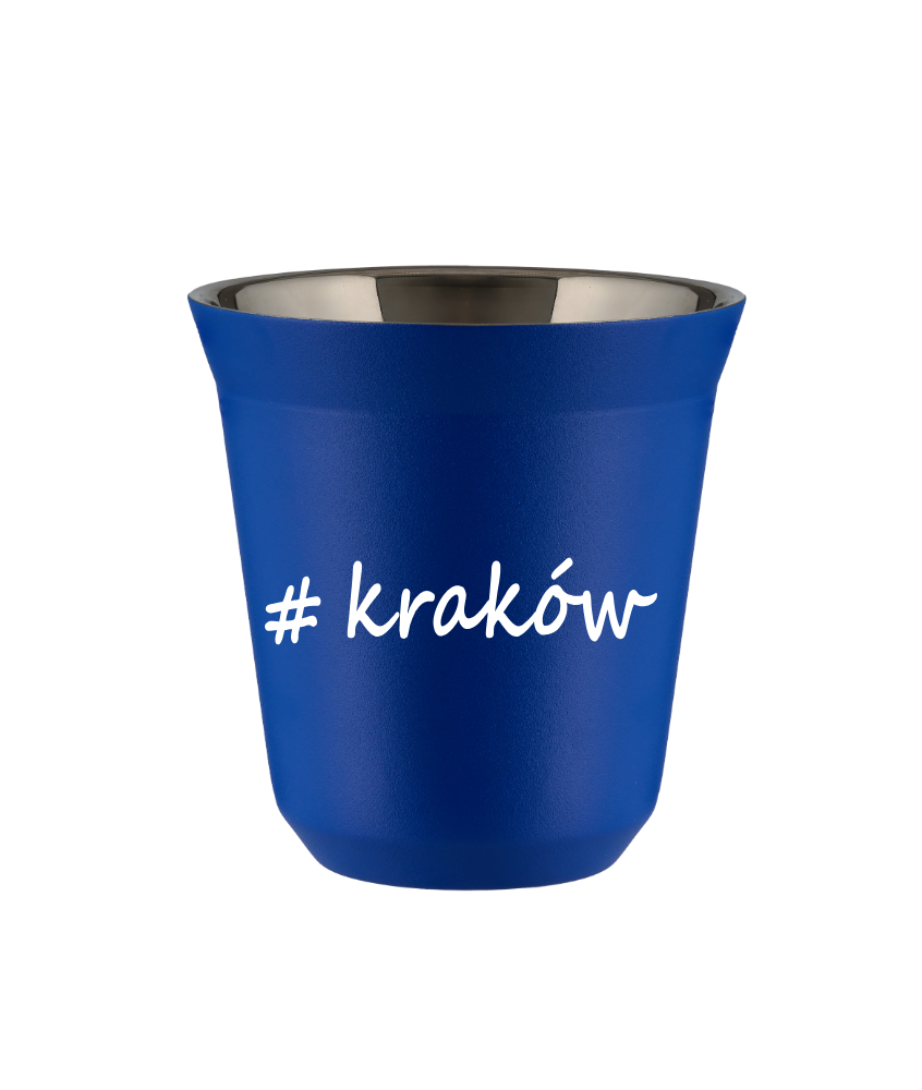 Kubek 80 ml NIEBIESKI Kraków kubek termiczny na kawe | 65,00 zł Kubek 80 ml NIEBIESKI Kraków kubek termiczny na kawe | 65,00 zł