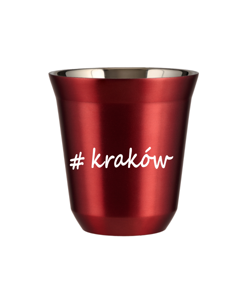 Kubek 80 ml CZERWONY METALIC Kraków kubek termiczny na kawe | 65,00 zł Kubek 80 ml CZERWONY METALIC Kraków kubek termiczny na kawe | 65,00 zł