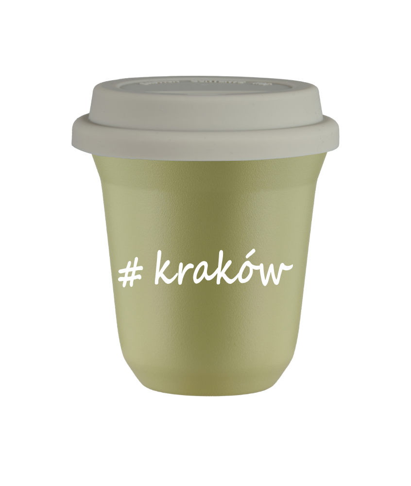 Kubek 80 ml PISTACJOWY Kraków z pokrywką biala kubek termiczny na kawe | 70,00 zł Kubek 80 ml PISTACJOWY Kraków z pokrywką biala kubek termiczny na kawe | 70,00 zł