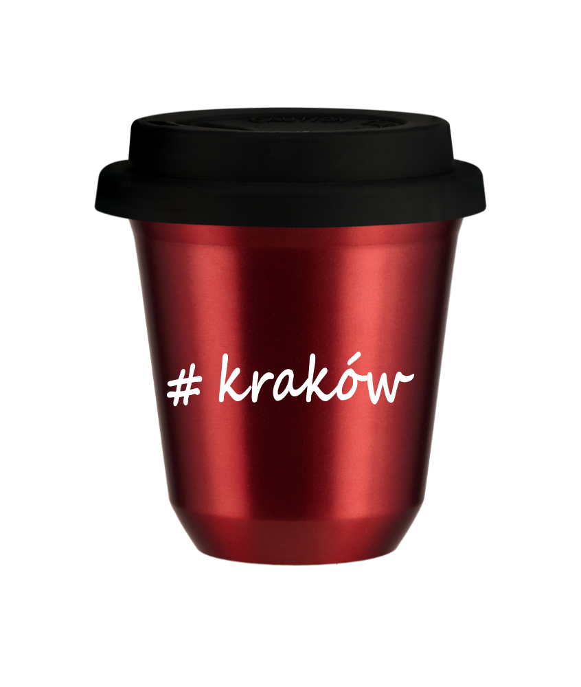 Kubek 240 ml CZERWONY METALIC Kraków z pokrywką czarna kubek termiczny na kawe | 75,00 zł Kubek 240 ml CZERWONY METALIC Kraków z pokrywką czarna kubek termiczny na kawe | 75,00 zł