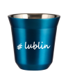Kubek 80 ml NIEBIESKI METALIC Lublin kubek termiczny na kawe | 65,00 zł