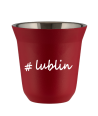 Kubek 80 ml CZERWONY Lublin kubek termiczny na kawe | 65,00 zł