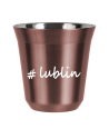 Kubek 80 ml RÓŻOWE ZŁOTO Lublin kubek termiczny na kawe | 65,00 zł