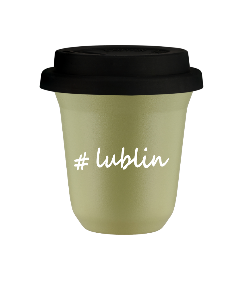 Kubek 240 ml PISTACJOWY Lublin z pokrywką czarna kubek termiczny na kawe | 75,00 zł Kubek 240 ml PISTACJOWY Lublin z pokrywką czarna kubek termiczny na kawe | 75,00 zł