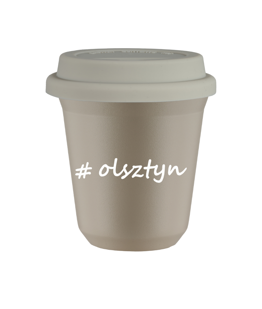 Kubek 150 ml BEŻOWY Olsztyn z pokrywką biala kubek termiczny na kawe | 70,00 zł Kubek 150 ml BEŻOWY Olsztyn z pokrywką biala kubek termiczny na kawe | 70,00 zł