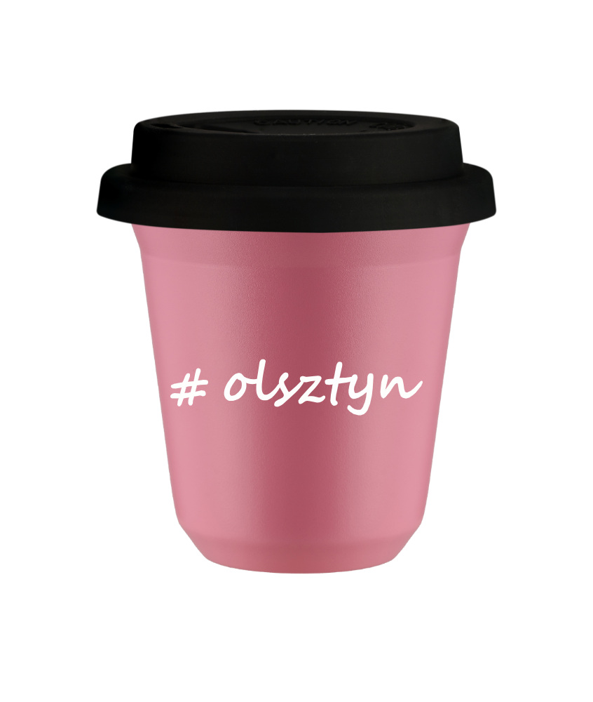Kubek 150 ml RÓŻOWY Olsztyn z pokrywką czarna kubek termiczny na kawe | 70,00 zł Kubek 150 ml RÓŻOWY Olsztyn z pokrywką czarna kubek termiczny na kawe | 70,00 zł
