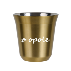 Cup 80 ml GOLD "Opole"