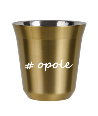Kubek 80 ml ZŁOTY Opole