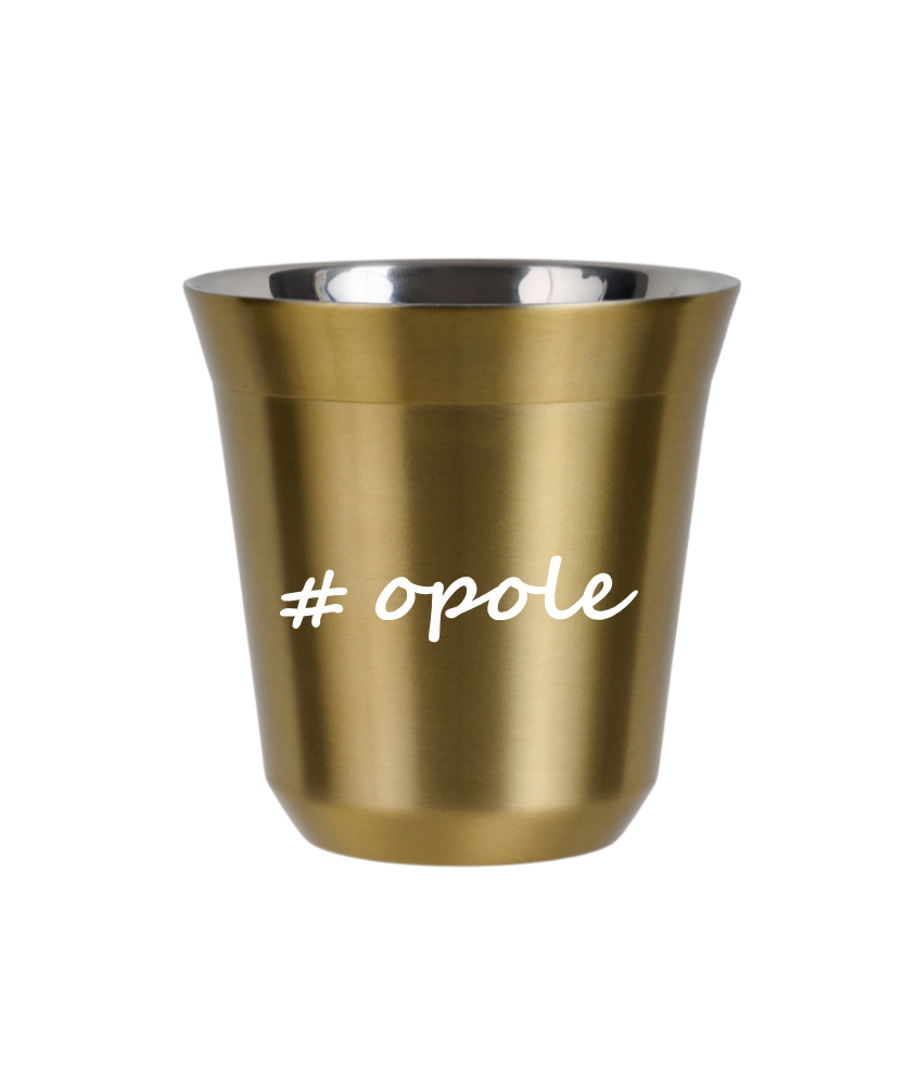 Cup 80 ml GOLD "Opole"