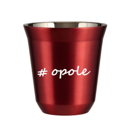 Cup 150 ml METALLIC RED "Opole"