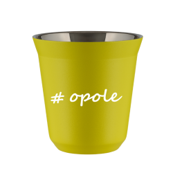 Cup 80 ml YELLOW "Opole"