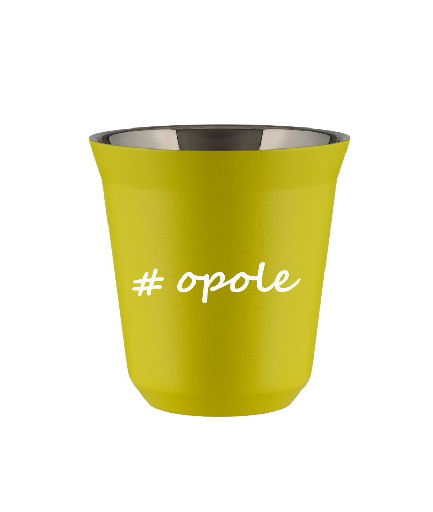 Cup 80 ml YELLOW "Opole"