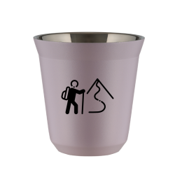 Cup 80 ml LAVENDER "Climbing 2 (black)"