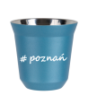Kubek 80 ml BŁĘKITNY METALIC Poznań kubek termiczny na kawe | 65,00 zł